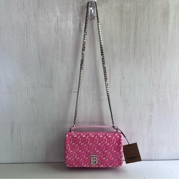 🔴SOLD🔴 BURBERRY Small Lola TB Terry Cloth Crossbody Bag - Picture 7 of 16